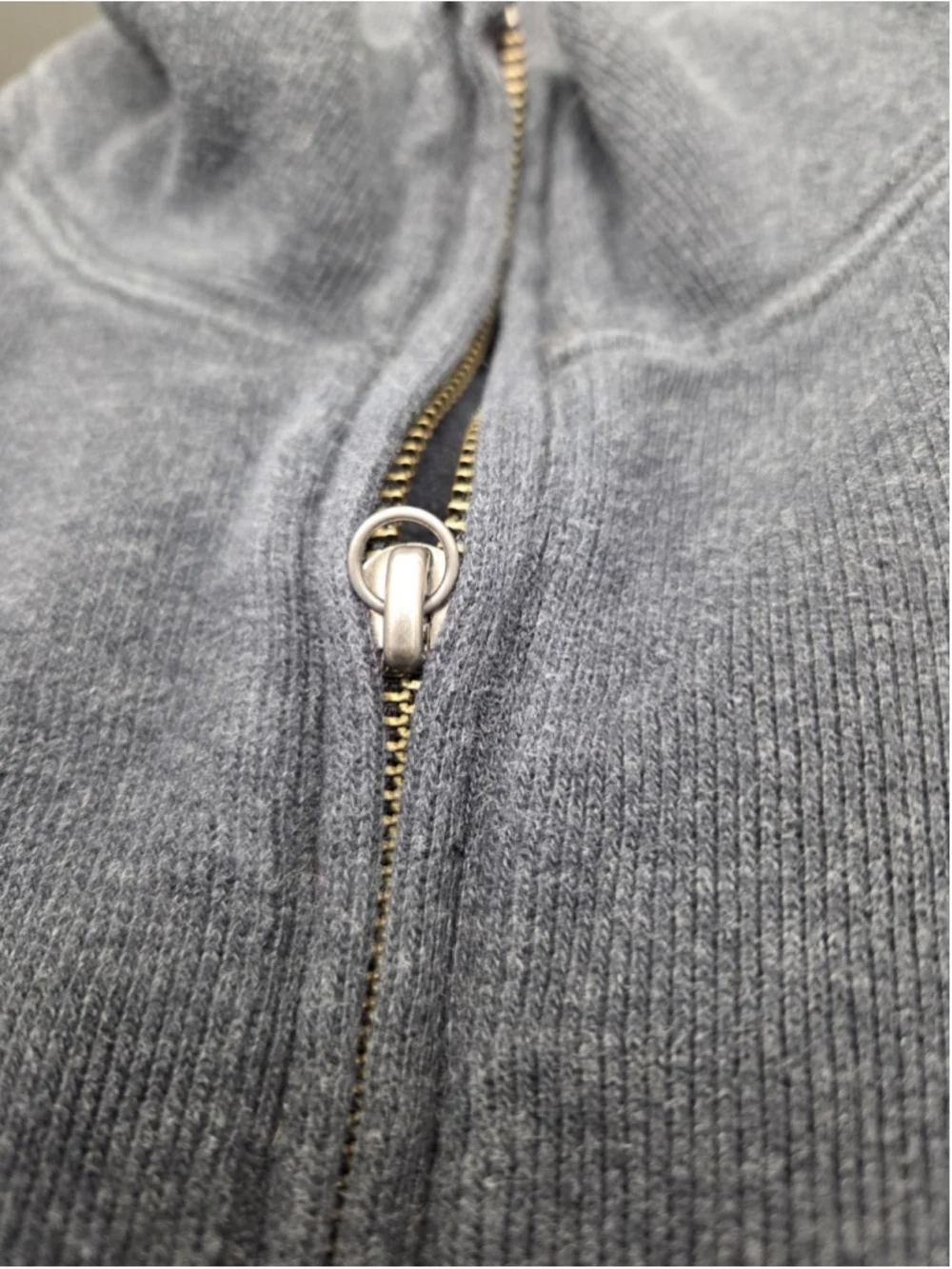 Polo Ralph Lauren Quarter Zip Pullover Sweatshirt Gray 100% Cotton XL Men's 1431
